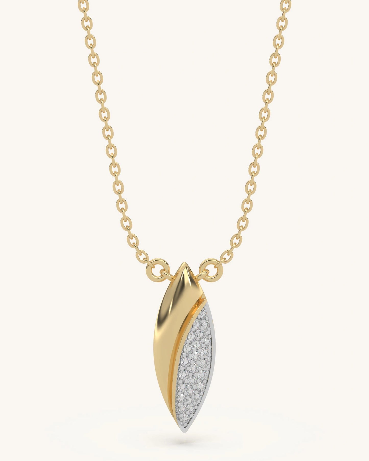 Gold Curve Pendant