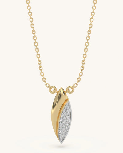 Gold Curve Pendant