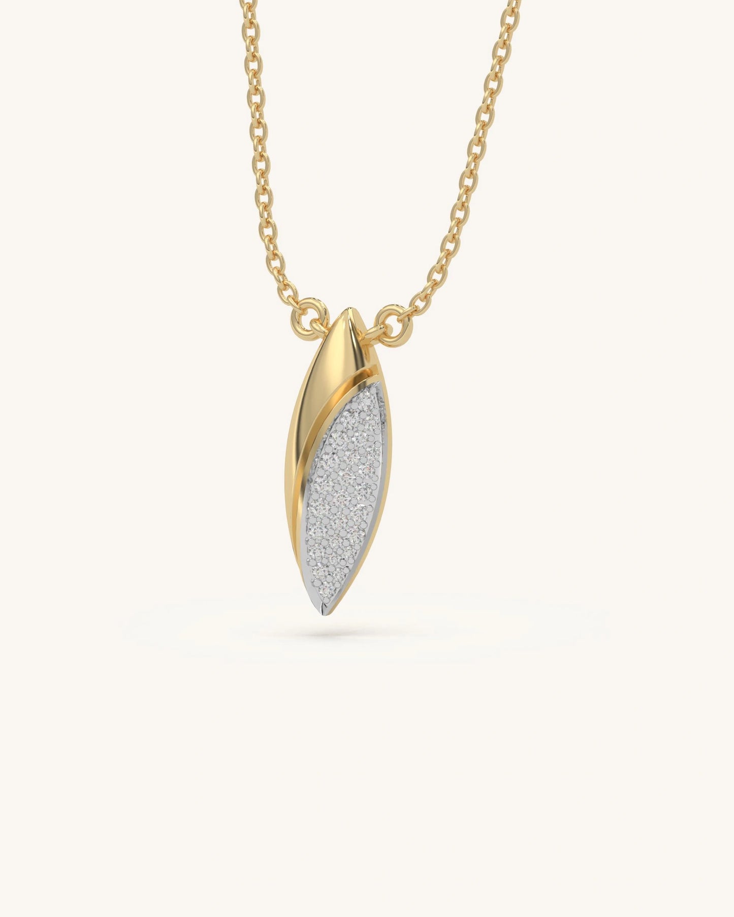 Gold Curve Pendant