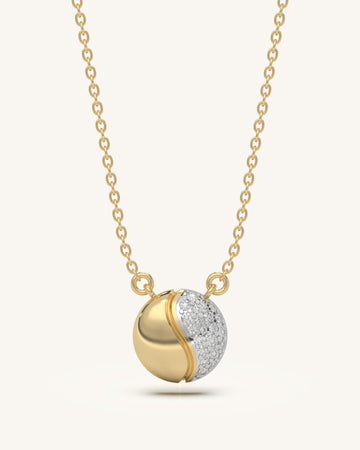 Dual Tone Circle Pendant