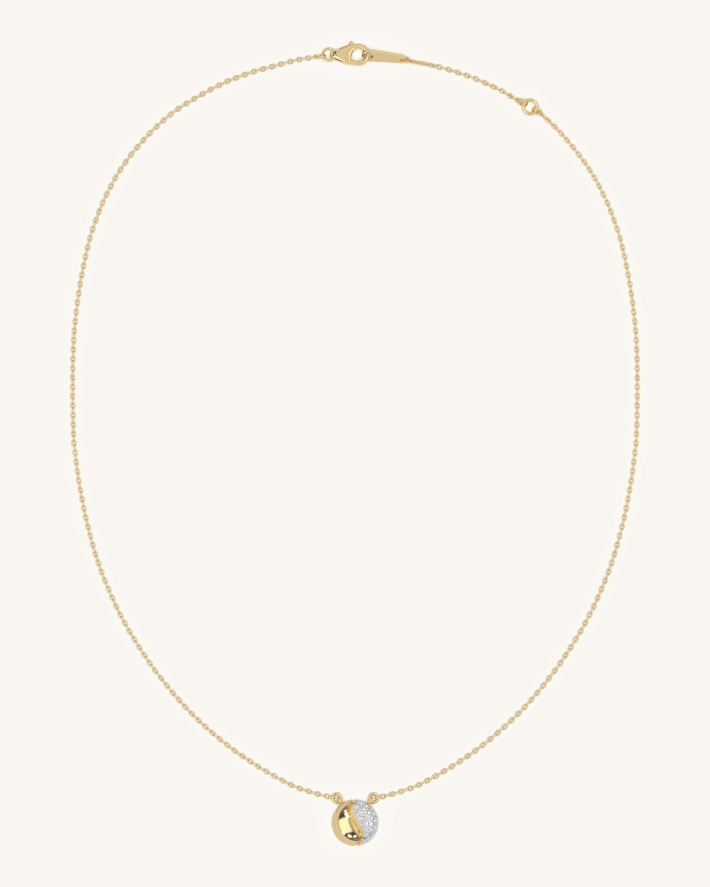 Dual Tone Circle Pendant