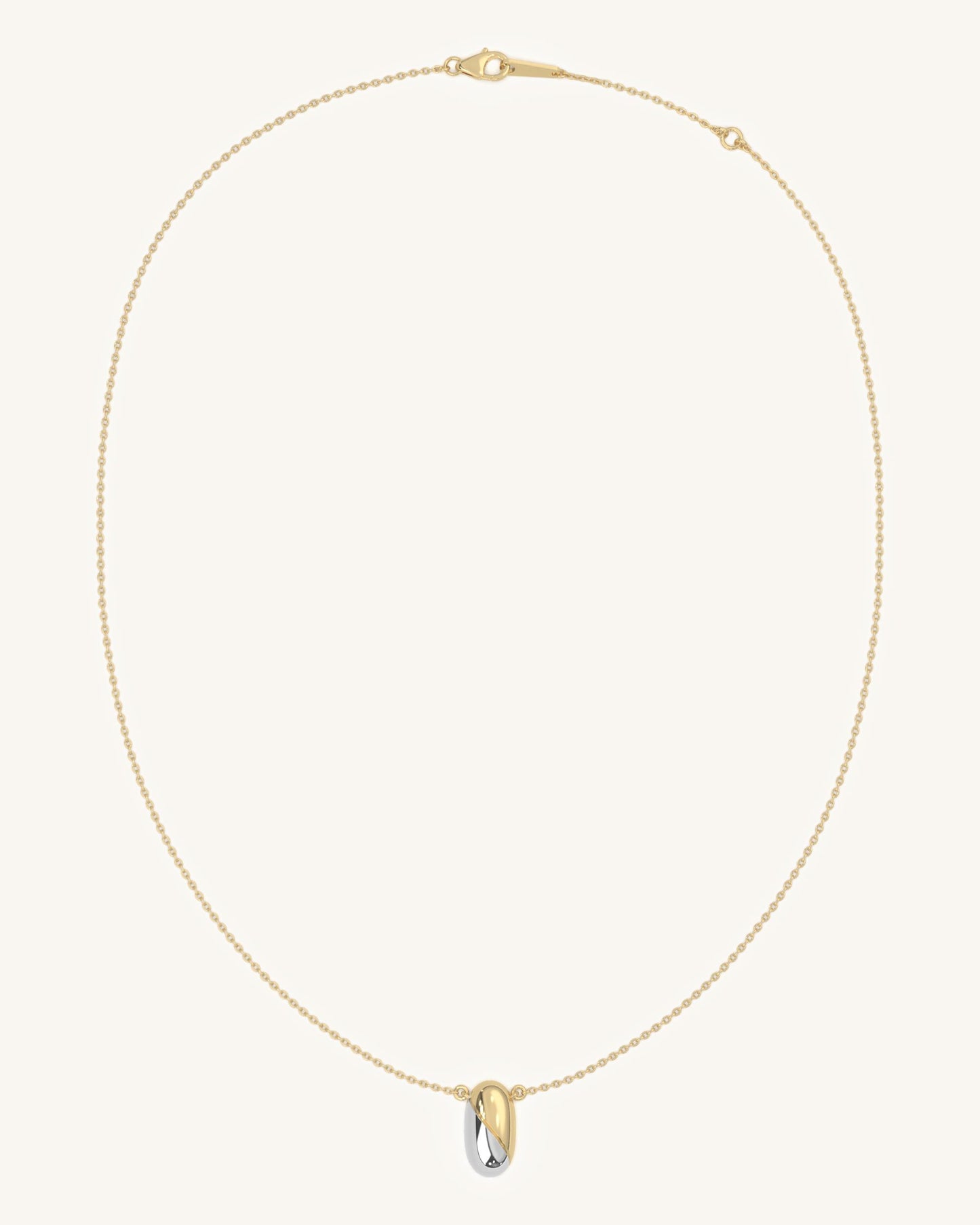 Oval Contrast Pendant