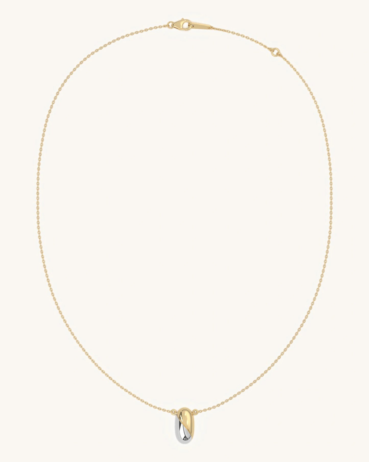 Oval Contrast Pendant