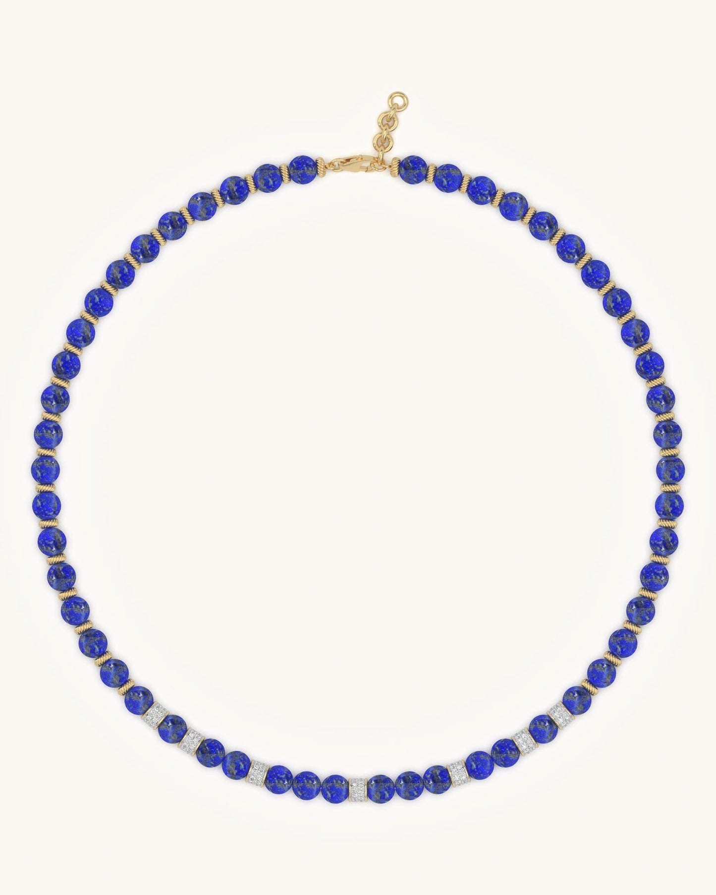 Royal Lapis & Veni Texture Necklace