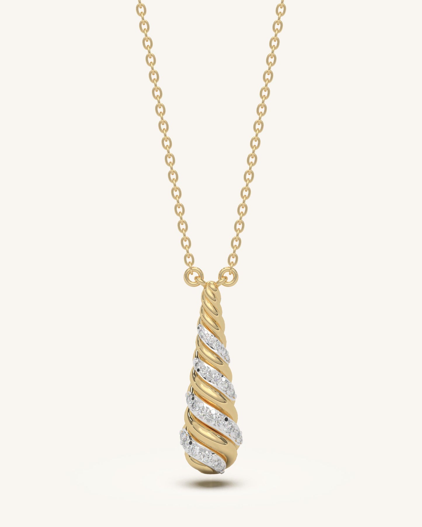 Twist Drop Necklace