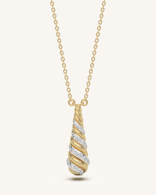 Twist Drop Necklace