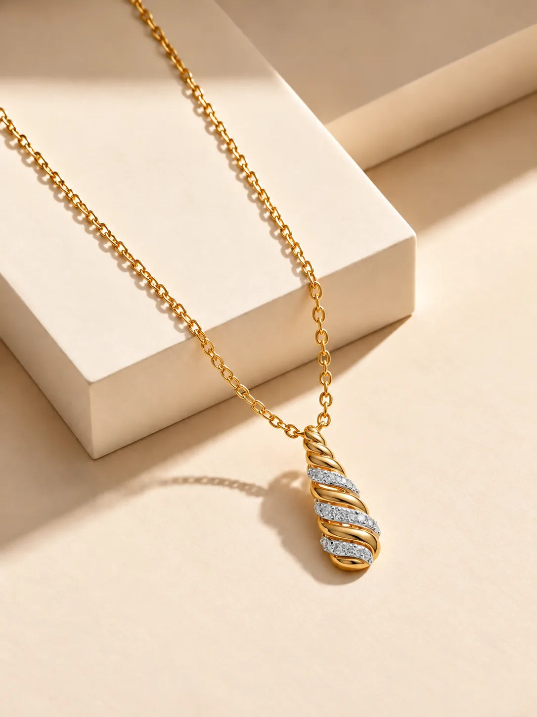 Twist Drop Necklace