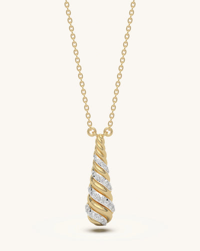 Twist Drop Necklace