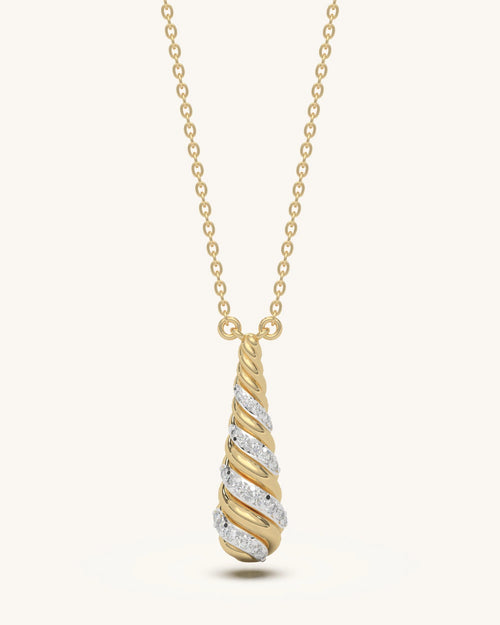 Twist Drop Necklace
