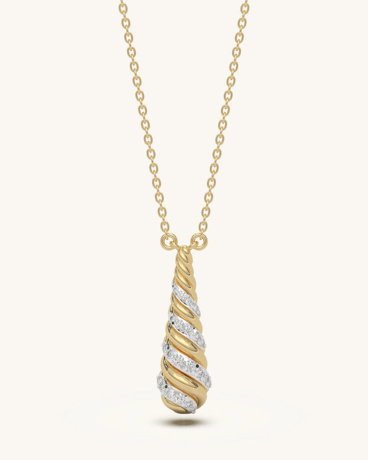 Twist Drop Necklace
