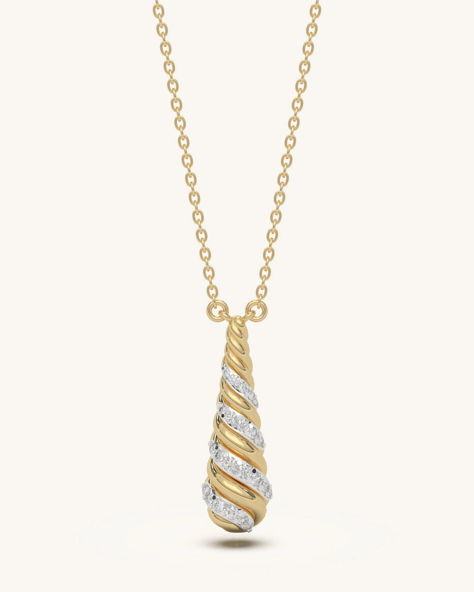 Twist Drop Necklace
