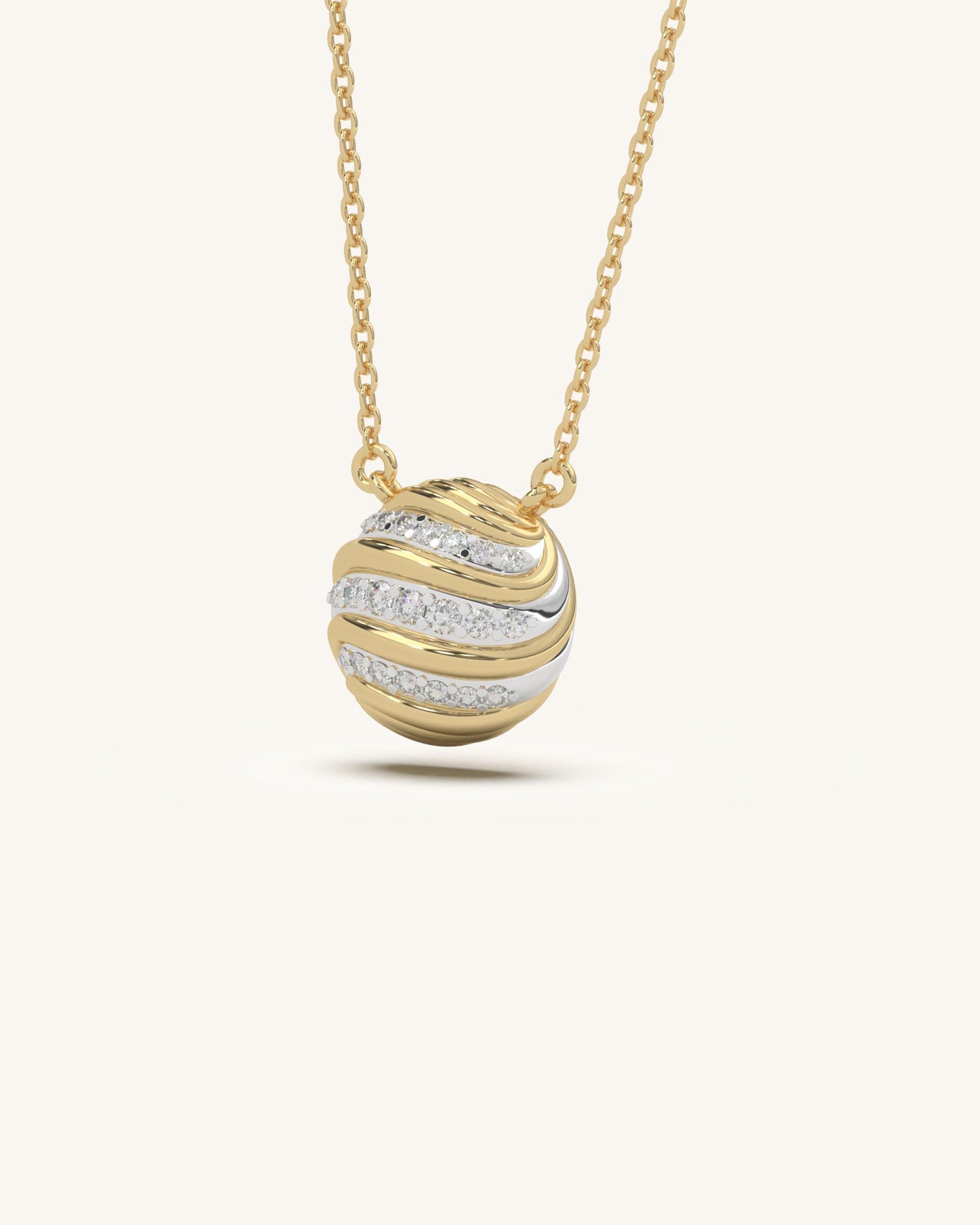 Wave Circle Necklace