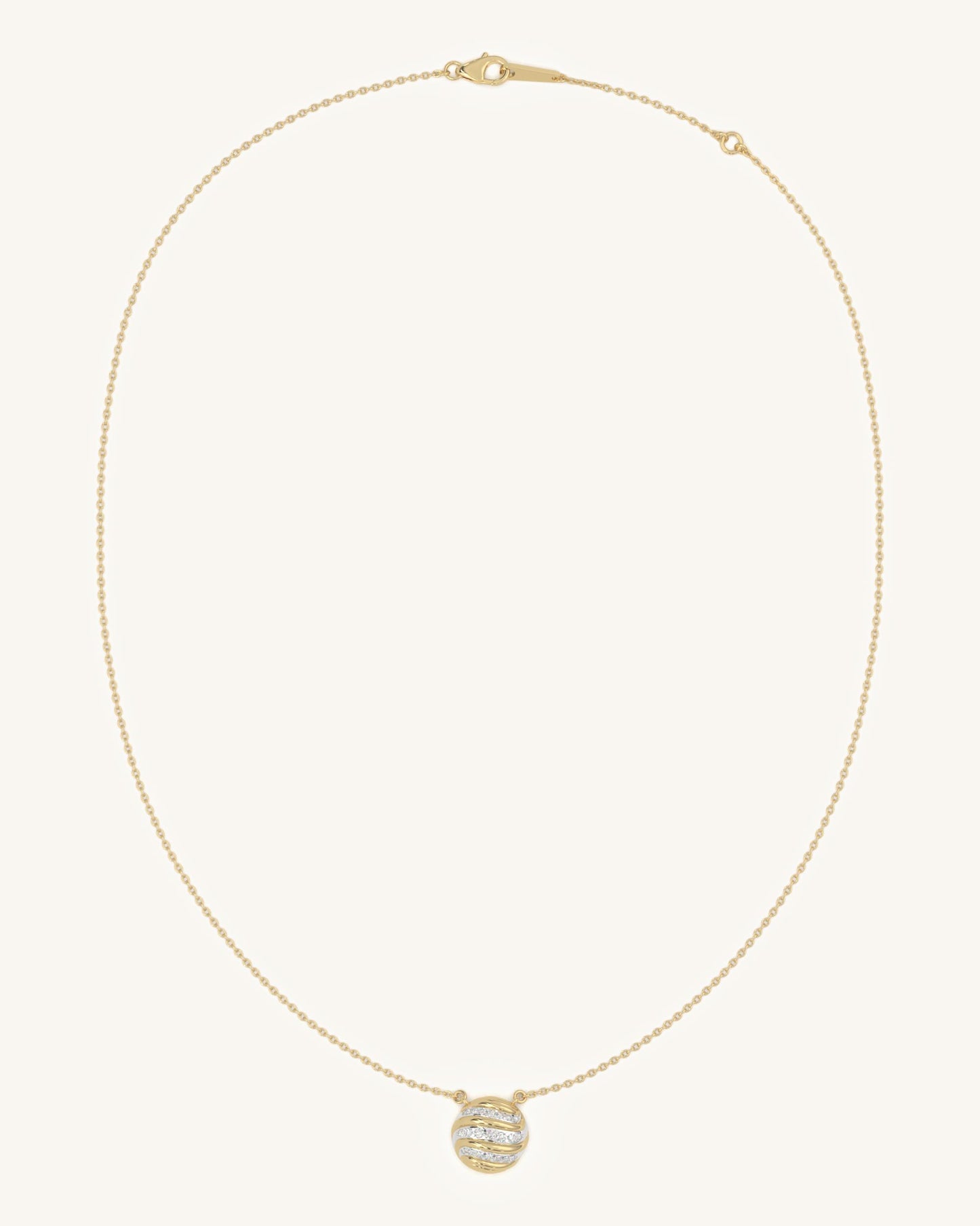 Wave Circle Necklace