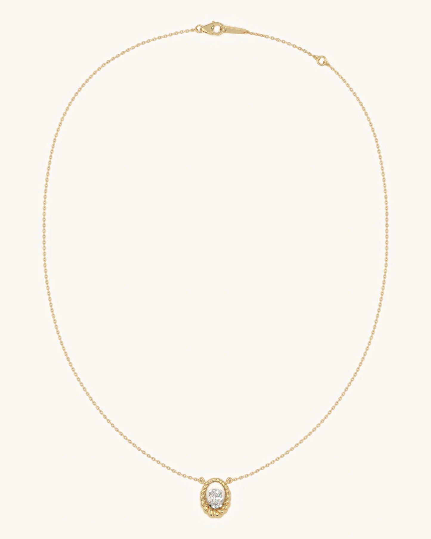 Braided Oval Necklace