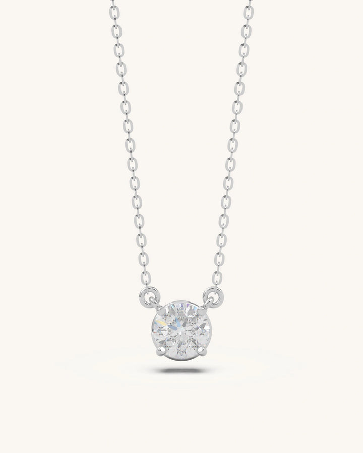 Classic Solitaire Necklace