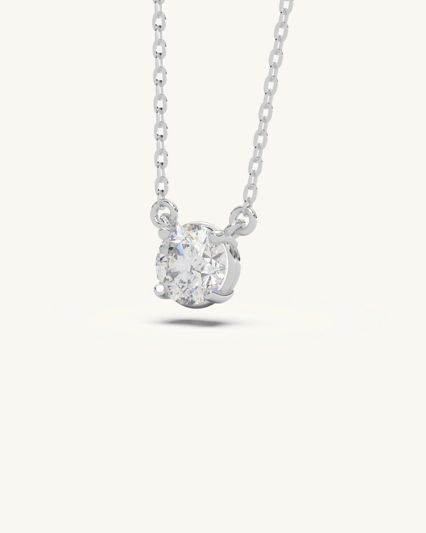 Classic Solitaire Necklace