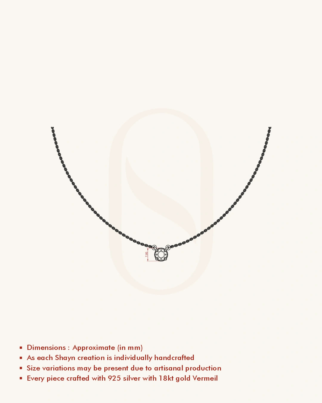 Classic Solitaire Necklace