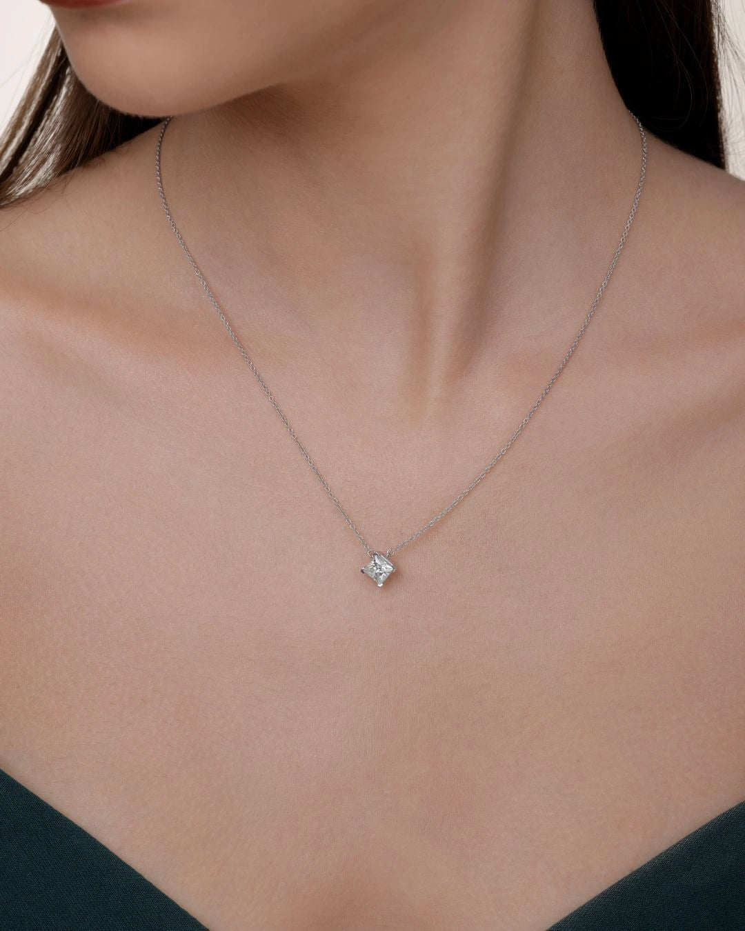Princess Cut Necklace