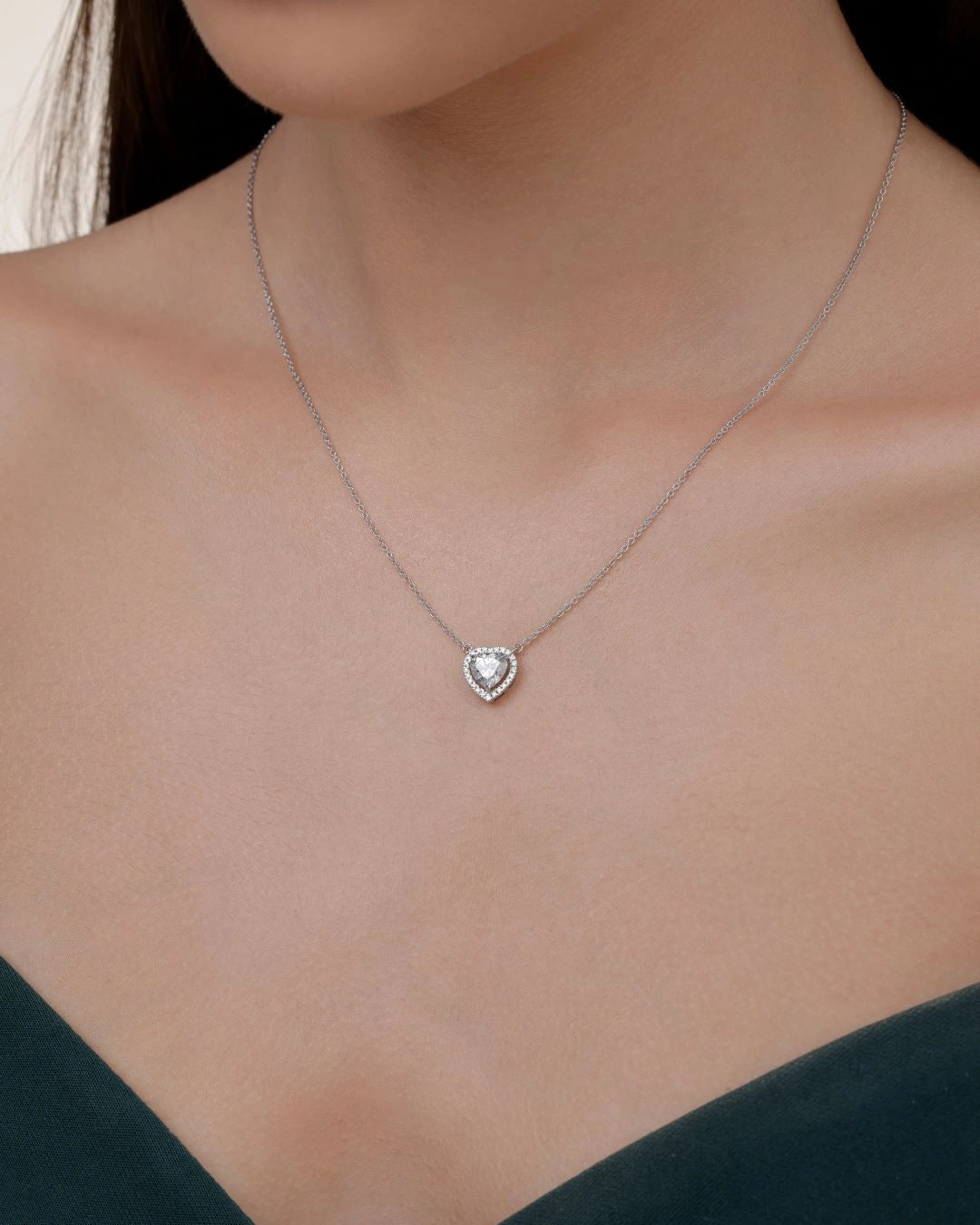 Heart Halo Necklace