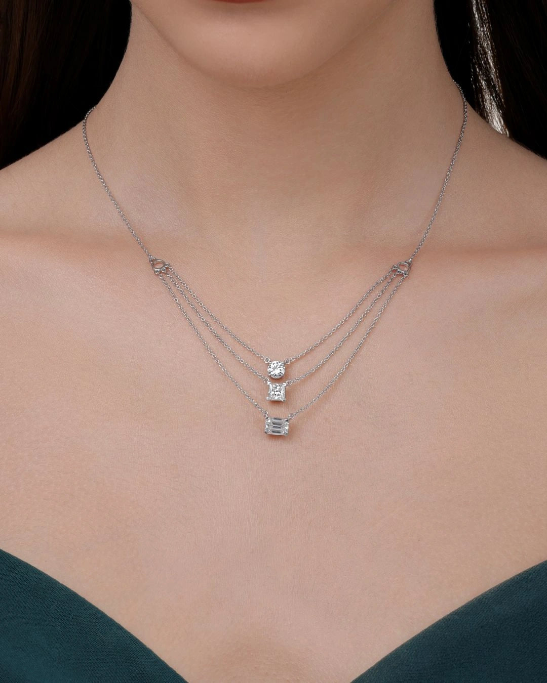 Multi-Cut Layered Necklace