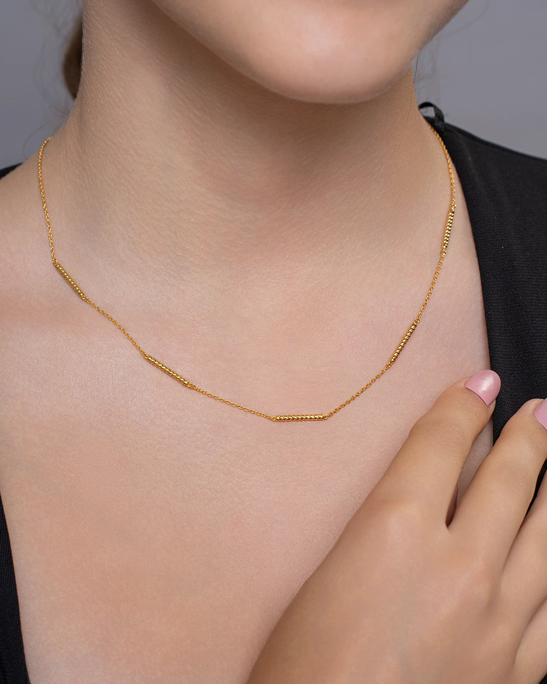 Textured Gold Chain