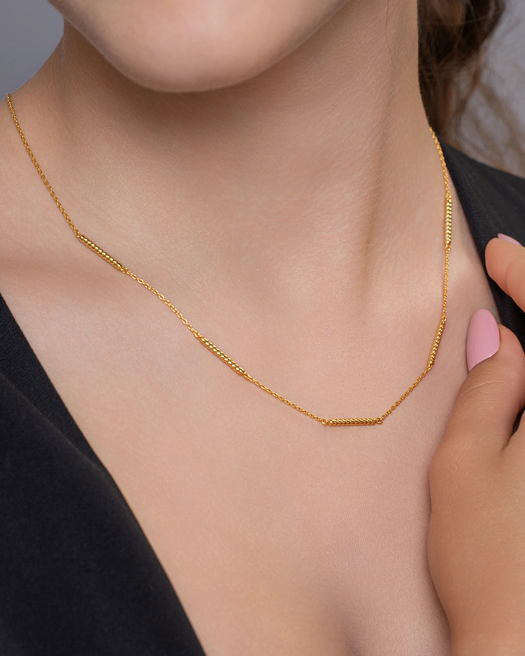 Textured Gold Chain