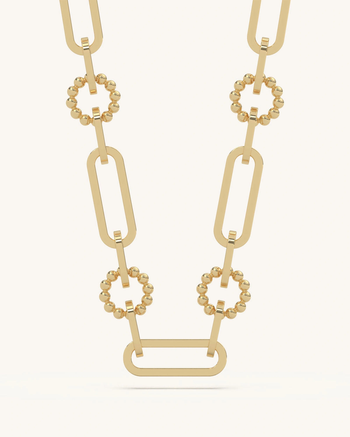 Loop Gold Chain Design Classic Loop Chain Necklace Design –18K Gold Vermeil & Sterling Silver ...
