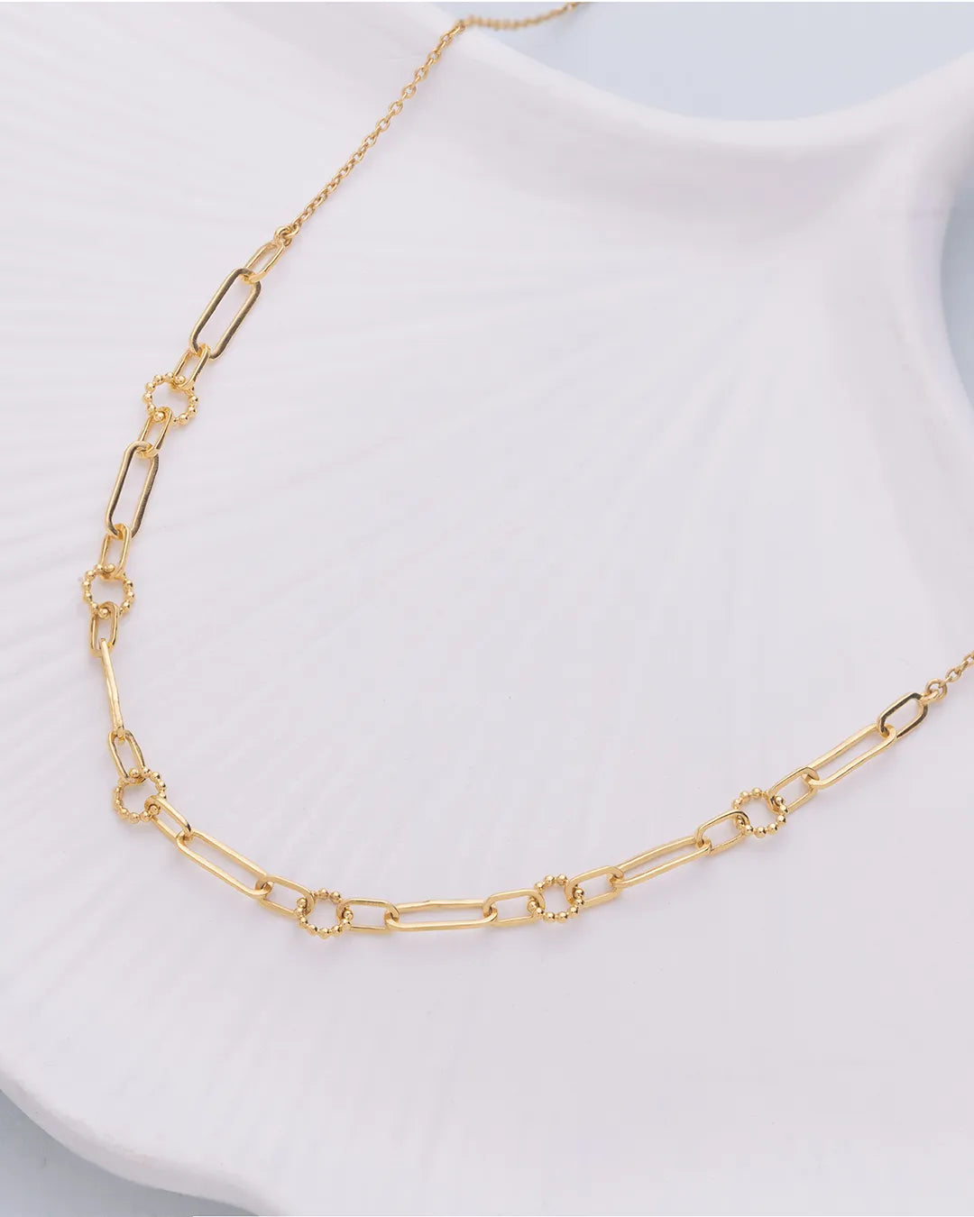 Loop Gold Chain Design Classic Loop Chain Necklace Design –18K Gold Vermeil & Sterling Silver ...