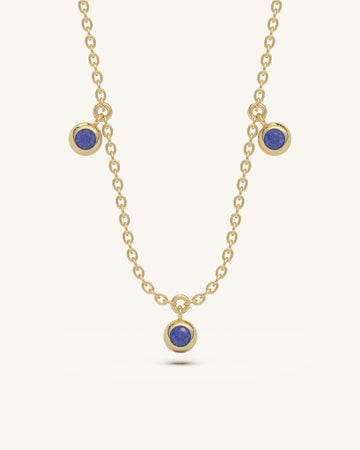 Blue Dangle Necklace