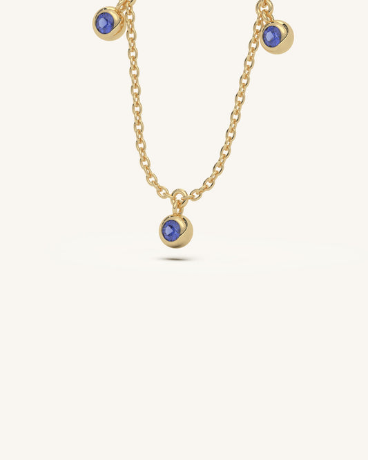 Blue Dangle Necklace
