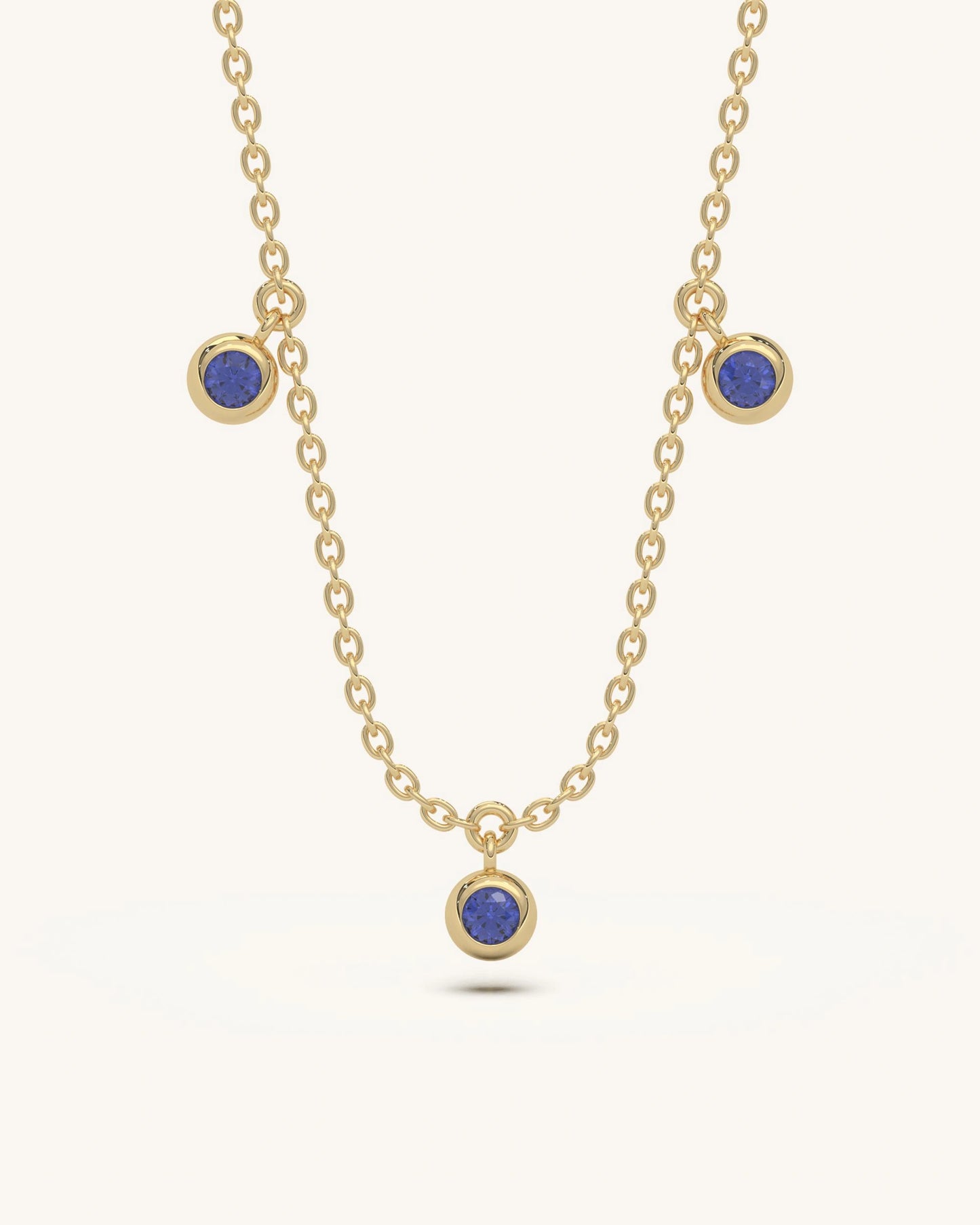 Blue Dangle Necklace