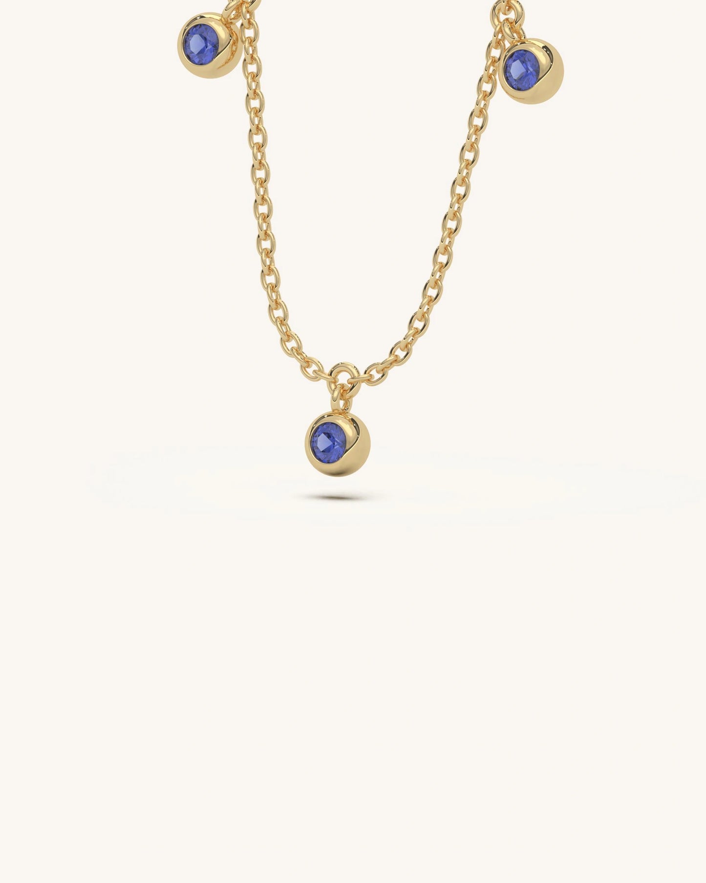 Blue Dangle Necklace