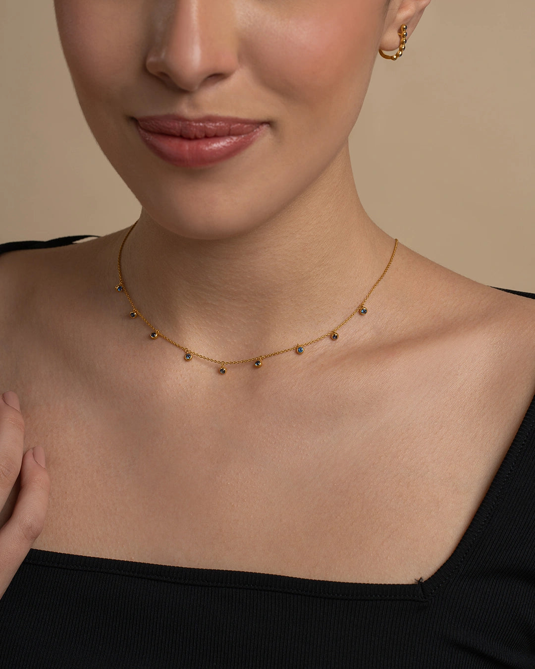 Blue Dangle Necklace
