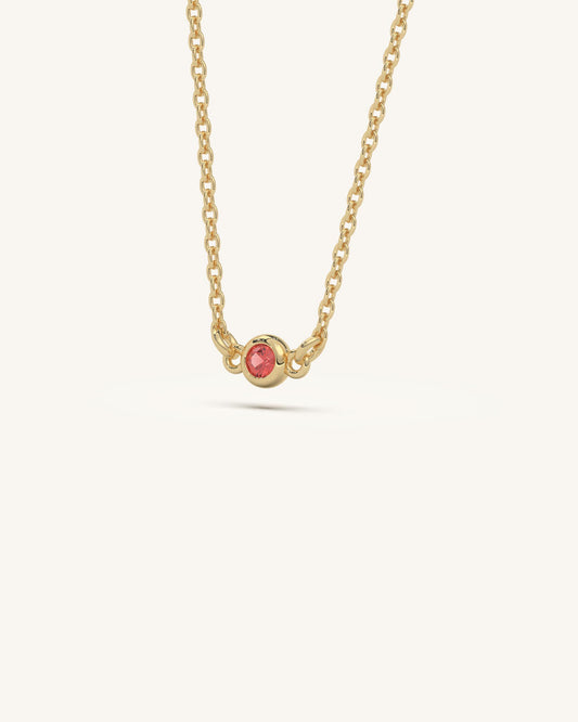 Red Green Stone Necklace