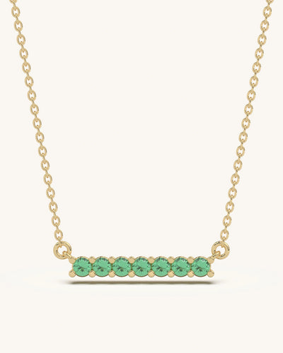  green stone necklace