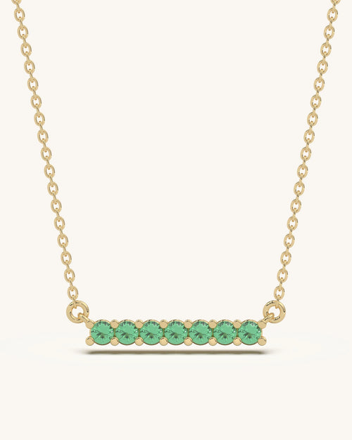  green stone necklace