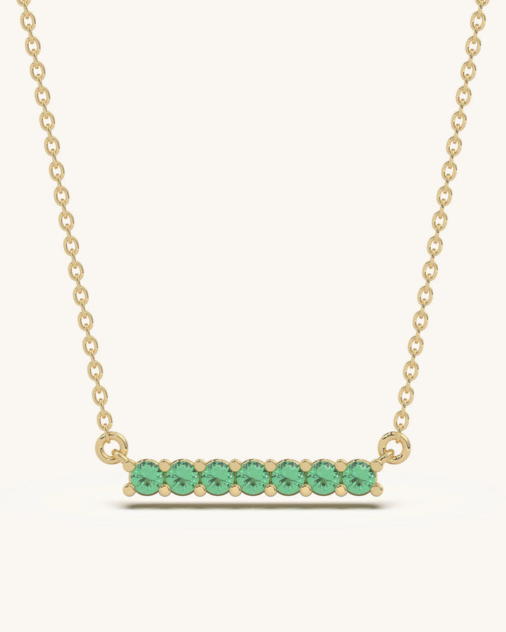  green stone necklace