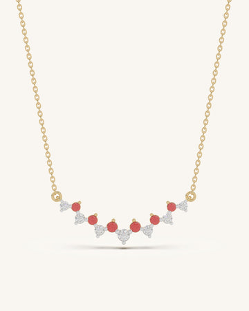 Red White Festive Necklace