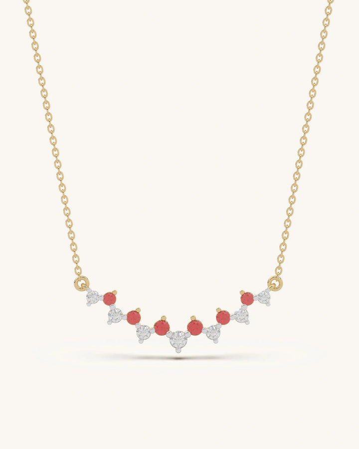 Red White Festive Necklace