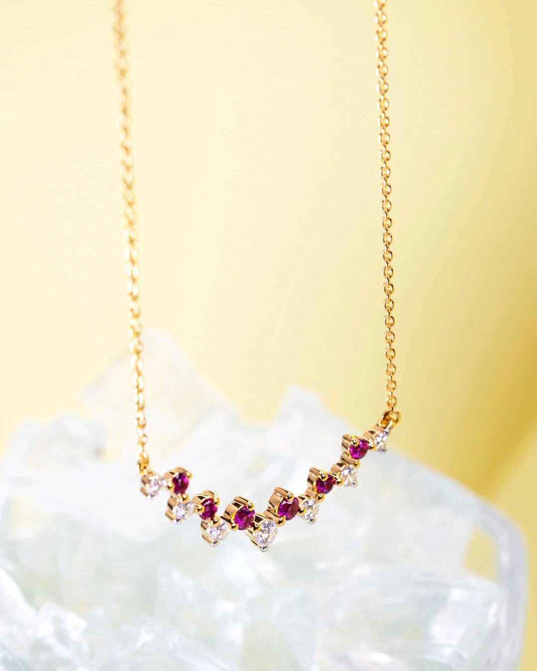 Red White Festive Necklace