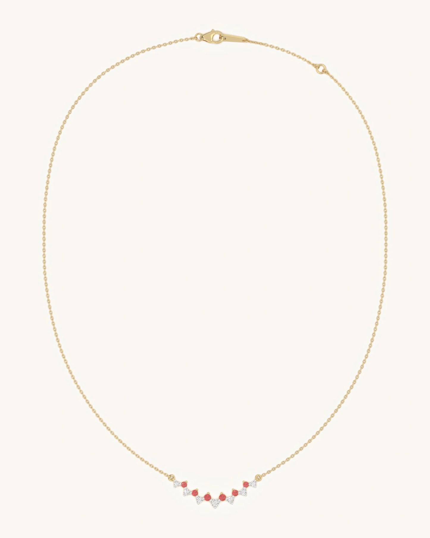 Red White Festive Necklace