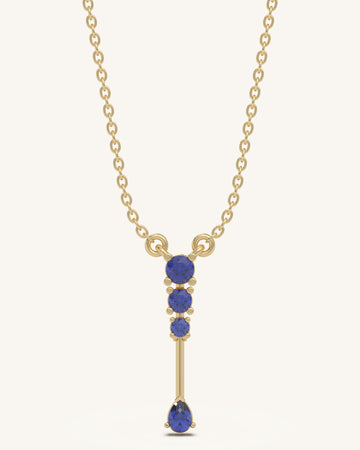 Blue Drop Pendant Necklace