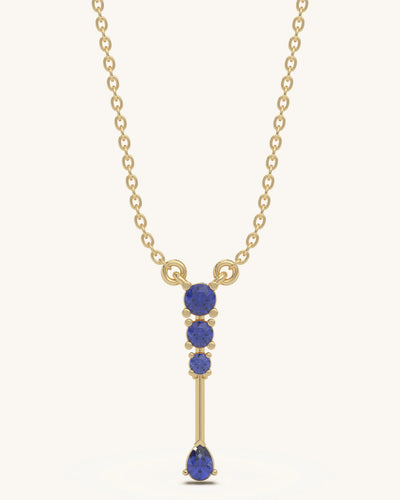 Blue Pendant Necklace 