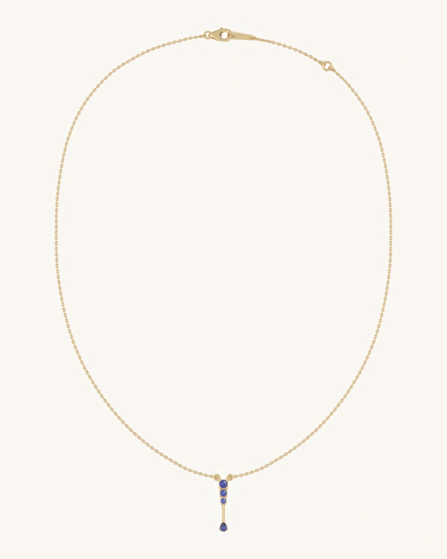 Blue Drop Pendant Necklace