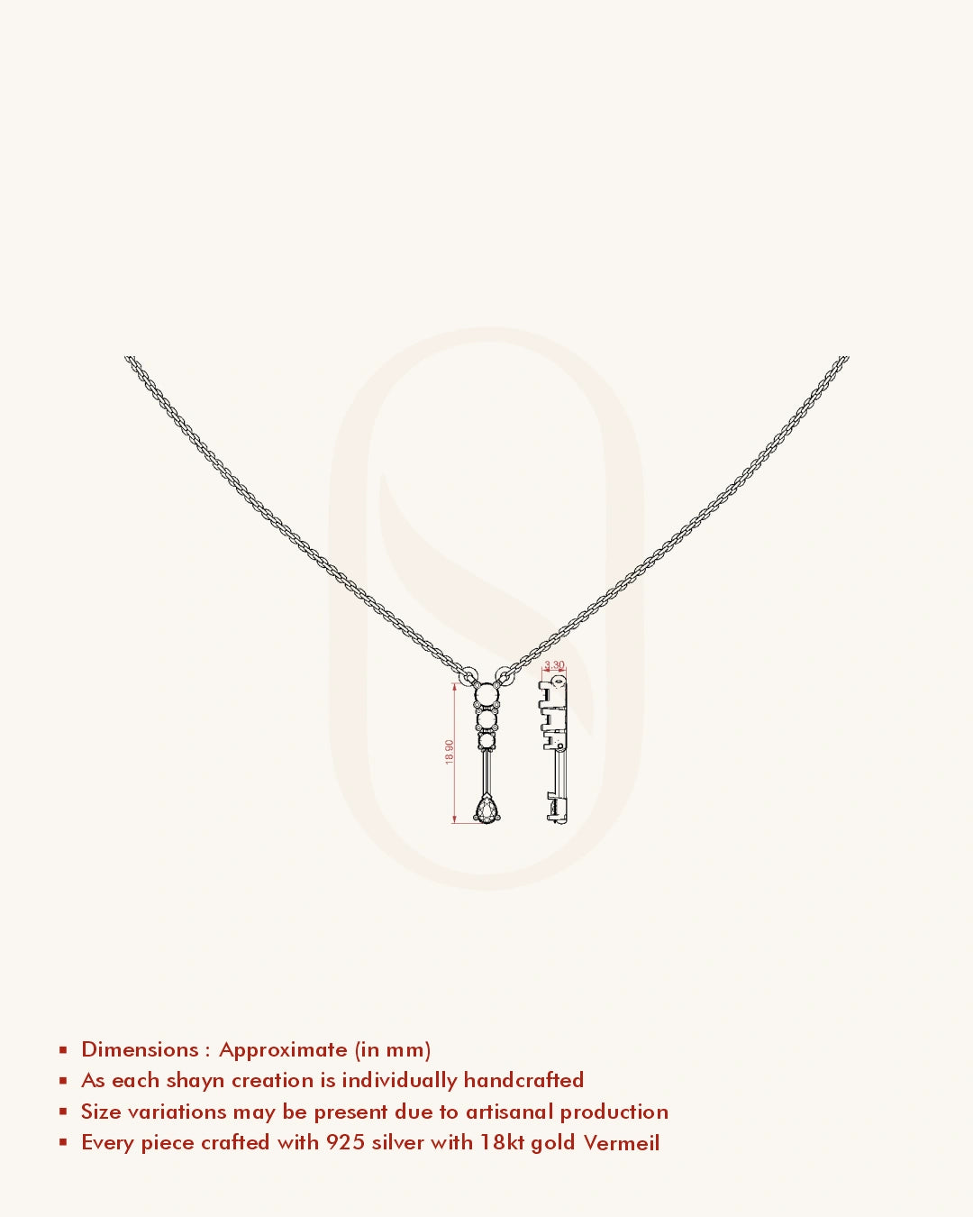 Blue Drop Pendant Necklace