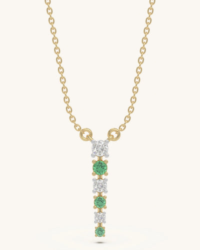 green stone necklace