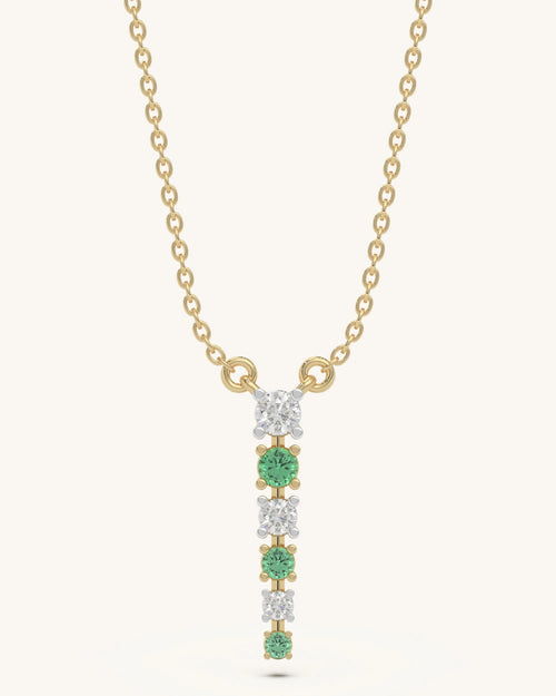 green stone necklace