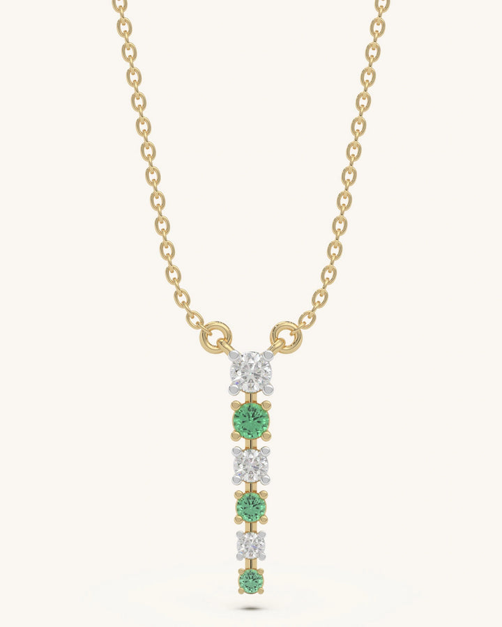 green stone necklace