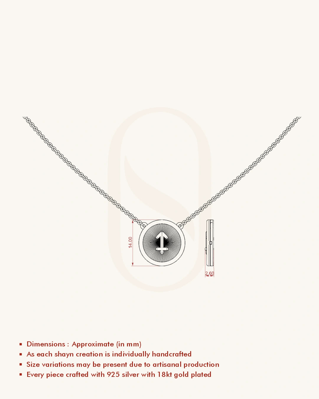 Sagittarius Zodiac Necklace