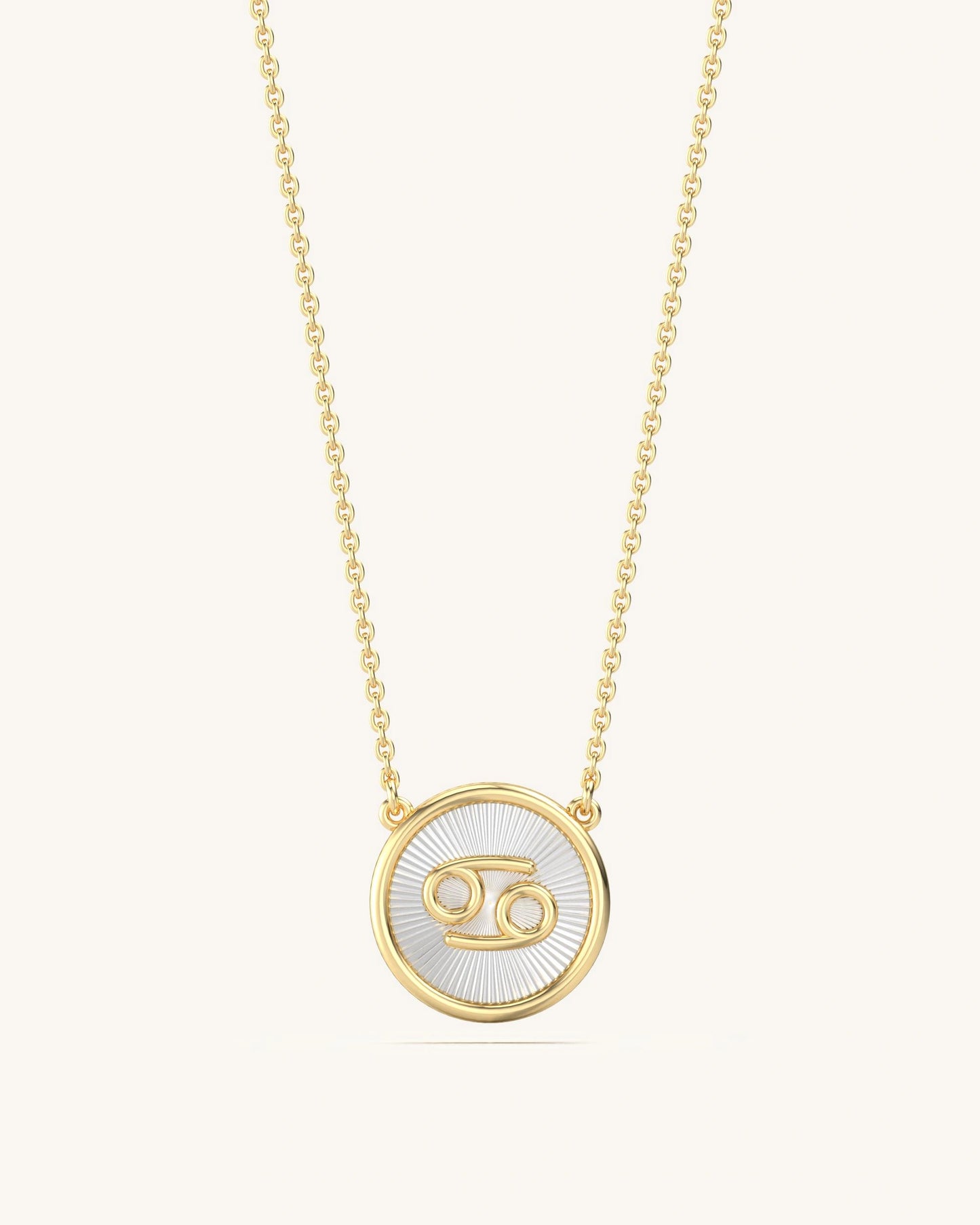 Cancer Gold Necklace